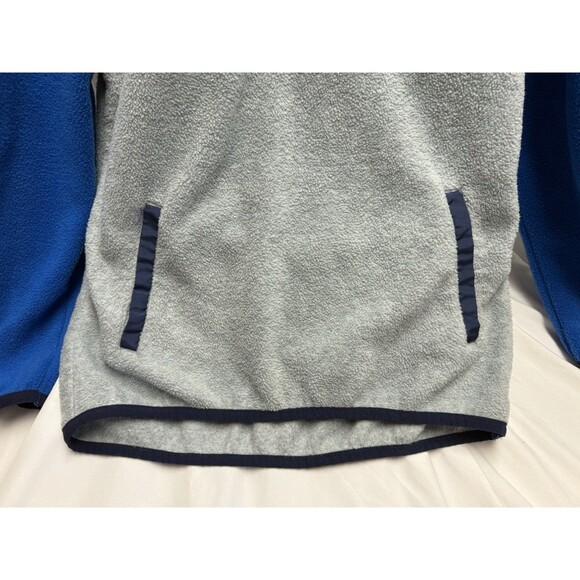 Eddie Bauer Youth Boys' Fleece 1/4 Zip Pullover Sz M 10/12 Blue /Gray - Picture 3 of 7